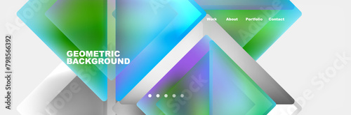 Triangle minimal web site page background design. Vector Illustration For Wallpaper, Banner, Background, Card, Book Illustration, landing page