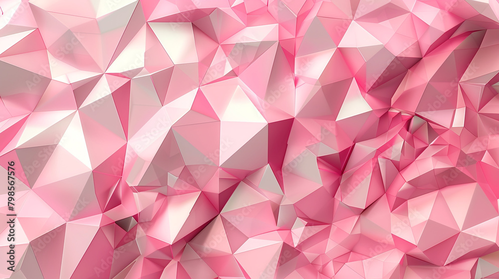 Pink Rose Polygonal Geometric Background Pink Rose Polygonal Geometric Background