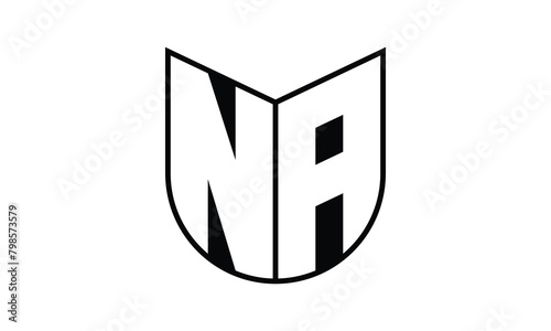 NA initial letter bat icon gaming logo design vector template. batman logo, sports logo, monogram, polygon, war game, symbol, playing logo, abstract, fighting, typography, icon, minimal, wings, battle