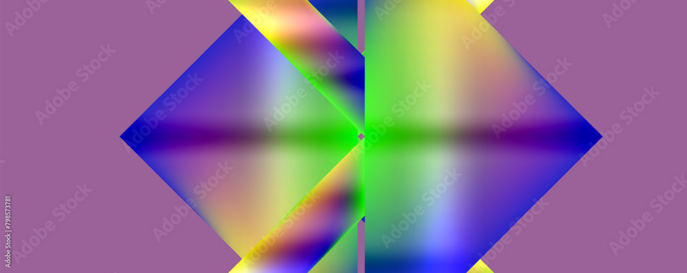 A vibrant purple background adorned with a rainbow of colored squares in shades of violet, magenta, and electric blue, creating a symmetrical pattern for a colorful event A vibrant purple background adorned with a rainbow of colored squares in shades of violet, magenta, and electric blue, creating a symmetrical pattern for a colorful event