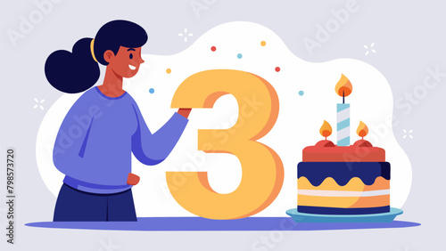 A person blowing out candles on a birthday cake with the number $ on it signifying the average overdraft fee and the importance of avoiding