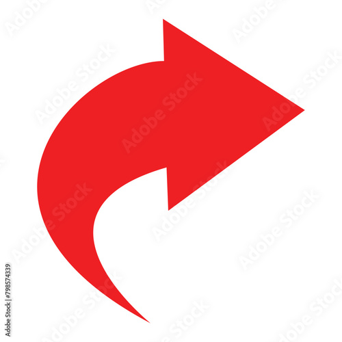 Red-coloured single Sharing icon