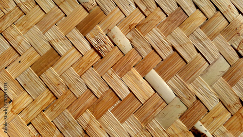 Handicrafts, natural product designs woven bamboo pattern