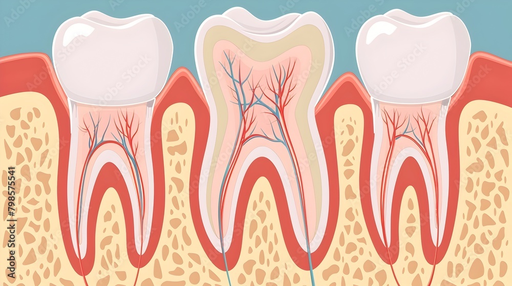 Informative of Whimsical Tooth Anatomy Diagram for Dental Education Informative of Whimsical Tooth Anatomy Diagram for Dental Education