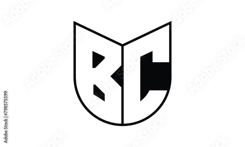 BC initial letter bat icon gaming logo design vector template. batman logo, sports logo, monogram, polygon, war game, symbol, playing logo, abstract, fighting, typography, icon, minimal, wings, battle