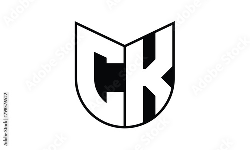 CK initial letter bat icon gaming logo design vector template. batman logo, sports logo, monogram, polygon, war game, symbol, playing logo, abstract, fighting, typography, icon, minimal, wings, battle