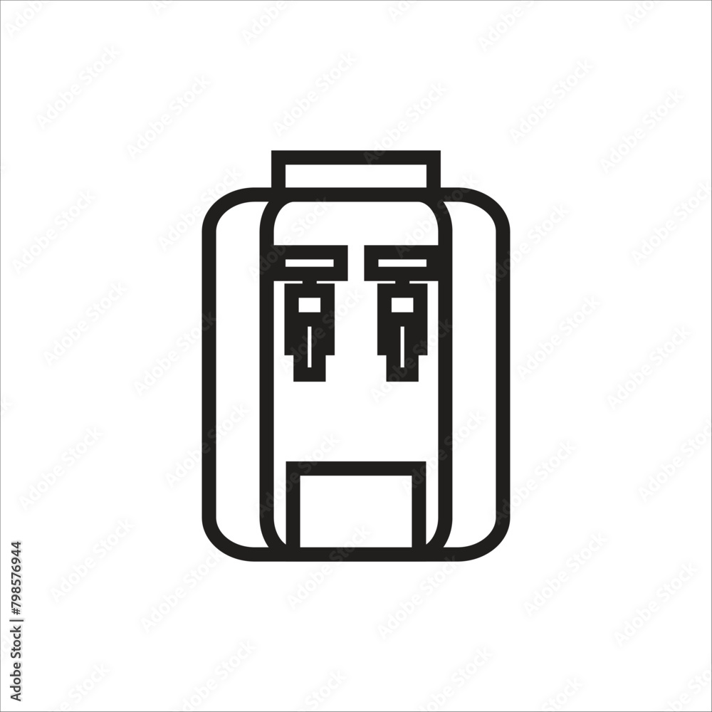 dispancer vector icon line template dispancer vector icon line template