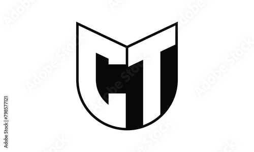 CT initial letter bat icon gaming logo design vector template. batman logo, sports logo, monogram, polygon, war game, symbol, playing logo, abstract, fighting, typography, icon, minimal, wings, battle