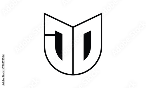 DO initial letter bat icon gaming logo design vector template. batman logo, sports logo, monogram, polygon, war game, symbol, playing logo, abstract, fighting, typography, icon, minimal, wings, battle