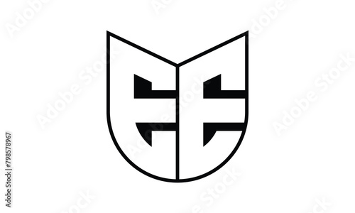 EE initial letter bat icon gaming logo design vector template. batman logo, sports logo, monogram, polygon, war game, symbol, playing logo, abstract, fighting, typography, icon, minimal, wings, battle