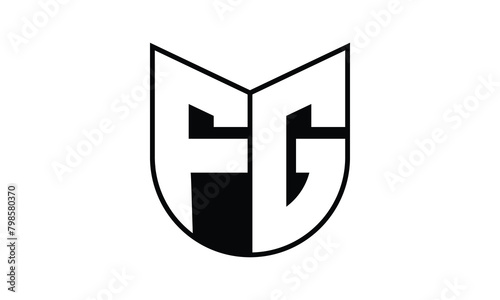 FG initial letter bat icon gaming logo design vector template. batman logo, sports logo, monogram, polygon, war game, symbol, playing logo, abstract, fighting, typography, icon, minimal, wings, battle