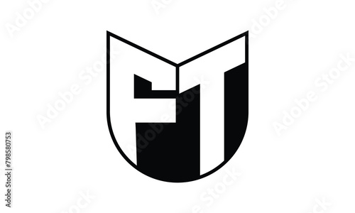 FT initial letter bat icon gaming logo design vector template. batman logo, sports logo, monogram, polygon, war game, symbol, playing logo, abstract, fighting, typography, icon, minimal, wings, battle