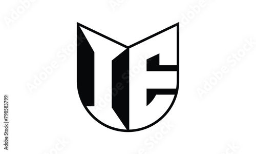 IE initial letter bat icon gaming logo design vector template. batman logo, sports logo, monogram, polygon, war game, symbol, playing logo, abstract, fighting, typography, icon, minimal, wings, battle