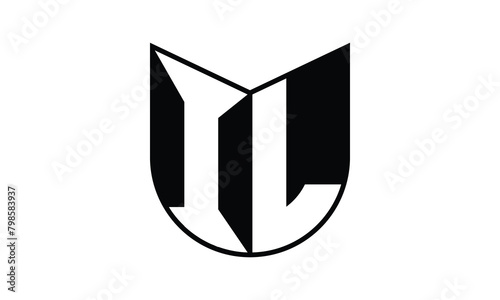 IL initial letter bat icon gaming logo design vector template. batman logo, sports logo, monogram, polygon, war game, symbol, playing logo, abstract, fighting, typography, icon, minimal, wings, battle