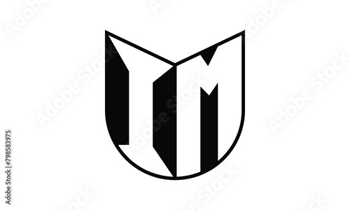 IM initial letter bat icon gaming logo design vector template. batman logo, sports logo, monogram, polygon, war game, symbol, playing logo, abstract, fighting, typography, icon, minimal, wings, battle