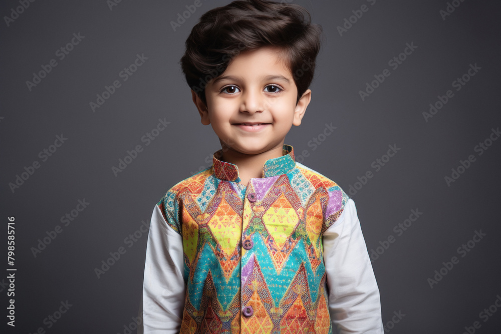 indian little boy wearing traditional colorful kurta indian little boy wearing traditional colorful kurta