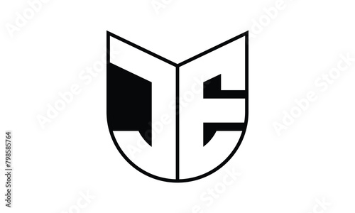 JE initial letter bat icon gaming logo design vector template. batman logo, sports logo, monogram, polygon, war game, symbol, playing logo, abstract, fighting, typography, icon, minimal, wings, battle