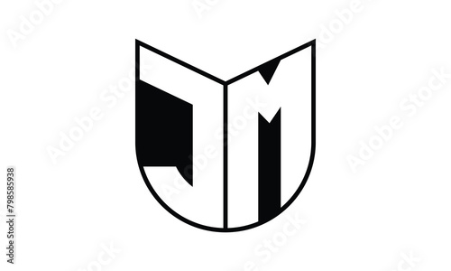 JM initial letter bat icon gaming logo design vector template. batman logo, sports logo, monogram, polygon, war game, symbol, playing logo, abstract, fighting, typography, icon, minimal, wings, battle