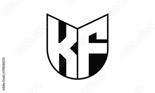 KF initial letter bat icon gaming logo design vector template. batman logo, sports logo, monogram, polygon, war game, symbol, playing logo, abstract, fighting, typography, icon, minimal, wings, battle