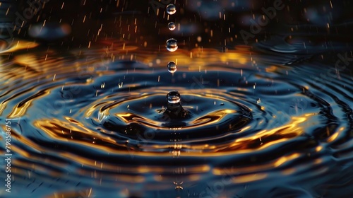 A different perspective on water droplets resembling the Doppler effect