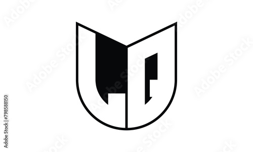 LQ initial letter bat icon gaming logo design vector template. batman logo, sports logo, monogram, polygon, war game, symbol, playing logo, abstract, fighting, typography, icon, minimal, wings, battle