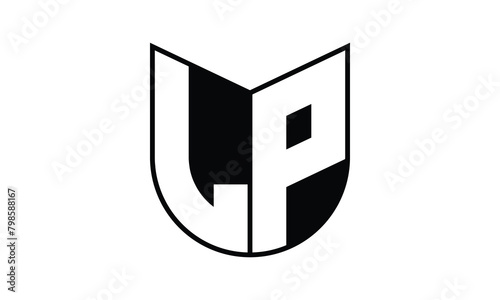LP initial letter bat icon gaming logo design vector template. batman logo, sports logo, monogram, polygon, war game, symbol, playing logo, abstract, fighting, typography, icon, minimal, wings, battle