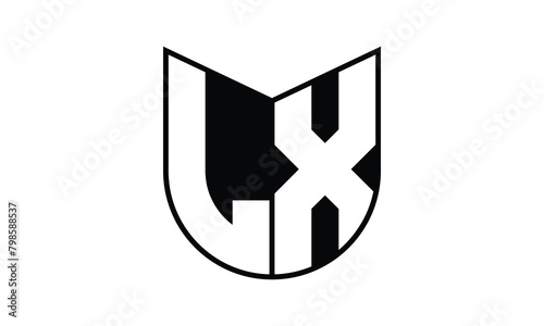 LX initial letter bat icon gaming logo design vector template. batman logo, sports logo, monogram, polygon, war game, symbol, playing logo, abstract, fighting, typography, icon, minimal, wings, battle