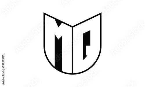 MQ initial letter bat icon gaming logo design vector template. batman logo, sports logo, monogram, polygon, war game, symbol, playing logo, abstract, fighting, typography, icon, minimal, wings, battle