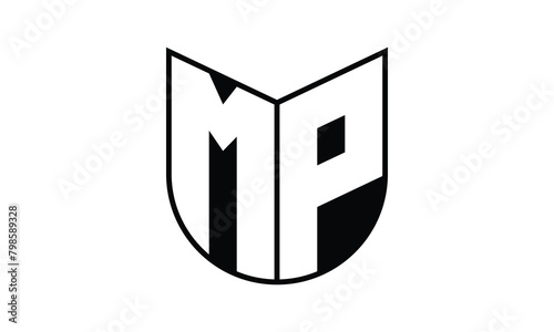 MP initial letter bat icon gaming logo design vector template. batman logo, sports logo, monogram, polygon, war game, symbol, playing logo, abstract, fighting, typography, icon, minimal, wings, battle