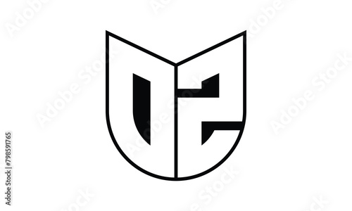 OZ initial letter bat icon gaming logo design vector template. batman logo, sports logo, monogram, polygon, war game, symbol, playing logo, abstract, fighting, typography, icon, minimal, wings, battle
