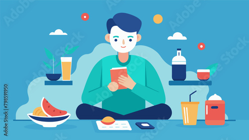 Avoiding distractions such as phones TVs or books while eating instead focusing on the meal and the company or stillness around..