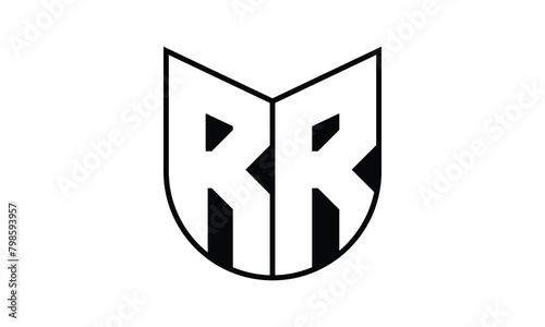 RR initial letter bat icon gaming logo design vector template. batman logo, sports logo, monogram, polygon, war game, symbol, playing logo, abstract, fighting, typography, icon, minimal, wings, battle