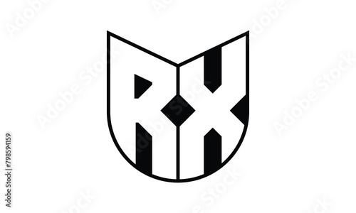 RX initial letter bat icon gaming logo design vector template. batman logo, sports logo, monogram, polygon, war game, symbol, playing logo, abstract, fighting, typography, icon, minimal, wings, battle