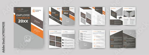 HR Handbook for Employee Rules. Welcome Company Handbook Brochure of Introduction About Company.