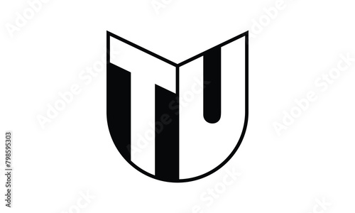 TU initial letter bat icon gaming logo design vector template. batman logo, sports logo, monogram, polygon, war game, symbol, playing logo, abstract, fighting, typography, icon, minimal, wings, battle