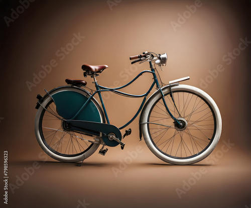 Cool bicycle in studio