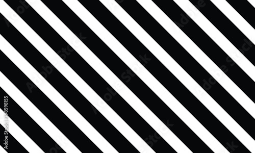 Black on white abstract perspective line stripes with dimensional effect isolated on white background. 