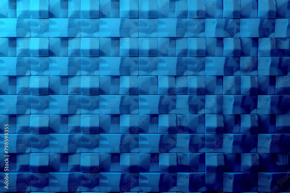 Abstract blue background consisting of many blue squares casting shadows on each other Abstract blue background consisting of many blue squares casting shadows on each other