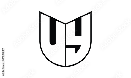 UY initial letter bat icon gaming logo design vector template. batman logo, sports logo, monogram, polygon, war game, symbol, playing logo, abstract, fighting, typography, icon, minimal, wings, battle