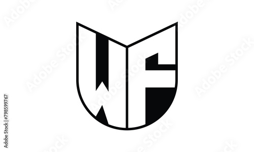 WF initial letter bat icon gaming logo design vector template. batman logo, sports logo, monogram, polygon, war game, symbol, playing logo, abstract, fighting, typography, icon, minimal, wings, battle