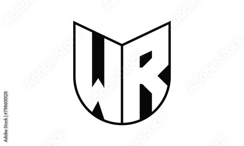 WR initial letter bat icon gaming logo design vector template. batman logo, sports logo, monogram, polygon, war game, symbol, playing logo, abstract, fighting, typography, icon, minimal, wings, battle