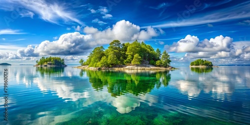abstract-background-of-a-serene-archipelago-on-summer