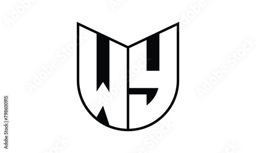 WY initial letter bat icon gaming logo design vector template. batman logo, sports logo, monogram, polygon, war game, symbol, playing logo, abstract, fighting, typography, icon, minimal, wings, battle