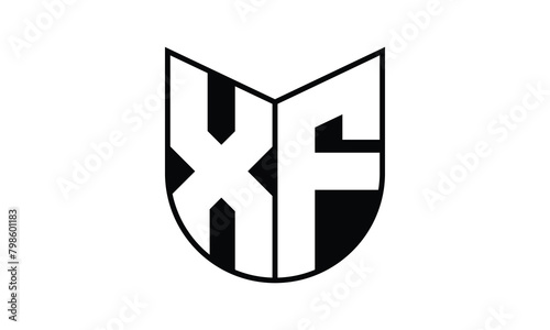 XF initial letter bat icon gaming logo design vector template. batman logo, sports logo, monogram, polygon, war game, symbol, playing logo, abstract, fighting, typography, icon, minimal, wings, battle