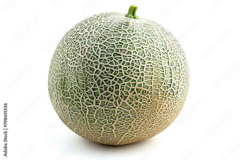 Melon fruit isolated on a white background. Melon fruit isolated on a white background.
