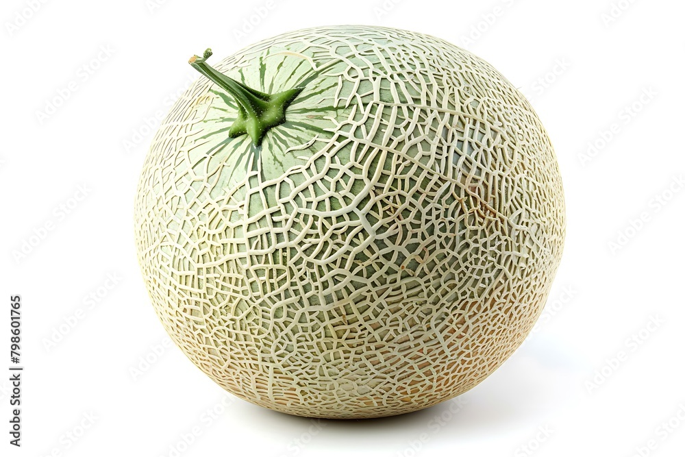Melon fruit isolated on a white background. Melon fruit isolated on a white background.