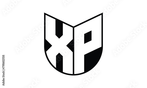 XP initial letter bat icon gaming logo design vector template. batman logo, sports logo, monogram, polygon, war game, symbol, playing logo, abstract, fighting, typography, icon, minimal, wings, battle