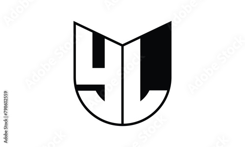 YL initial letter bat icon gaming logo design vector template. batman logo, sports logo, monogram, polygon, war game, symbol, playing logo, abstract, fighting, typography, icon, minimal, wings, battle