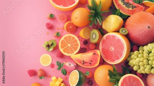 Invite freshness into your space with our refreshing fruits banner
