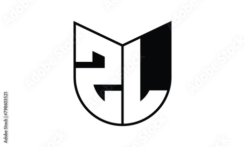 ZL initial letter bat icon gaming logo design vector template. batman logo, sports logo, monogram, polygon, war game, symbol, playing logo, abstract, fighting, typography, icon, minimal, wings, battle
